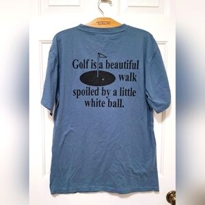 Men's Island Beach Lifestyle Apparel Cotton Golf T-Shirt Casual Golf Whimsical